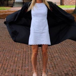 Loft Fitted White Dress